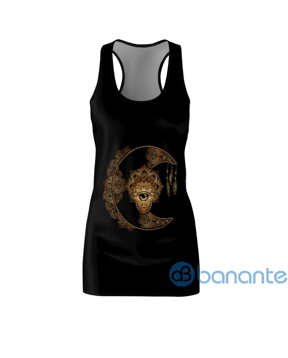 gold-moon-tatoo-art-design-racerback-tank-dress-1-tYIlg.jpg Gold Moon Tatoo Art Design Racerback Tank Dress Product Photo