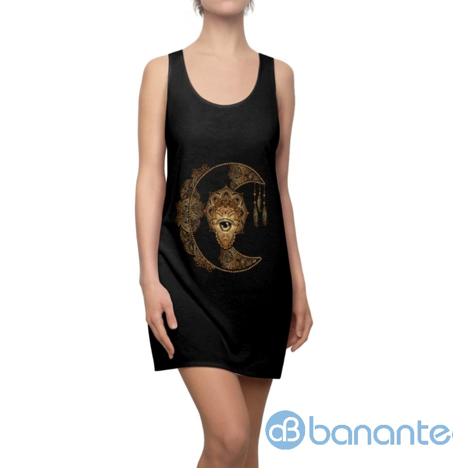 gold-moon-tatoo-art-design-racerback-tank-dress-5-hHEBr.jpg Gold Moon Tatoo Art Design Racerback Tank Dress Product Photo