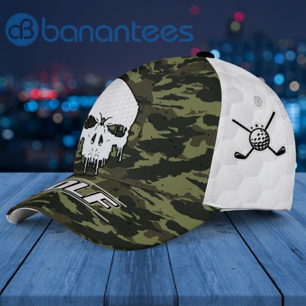 Golf Skull Army Camouflage Cap Hat Product Photo