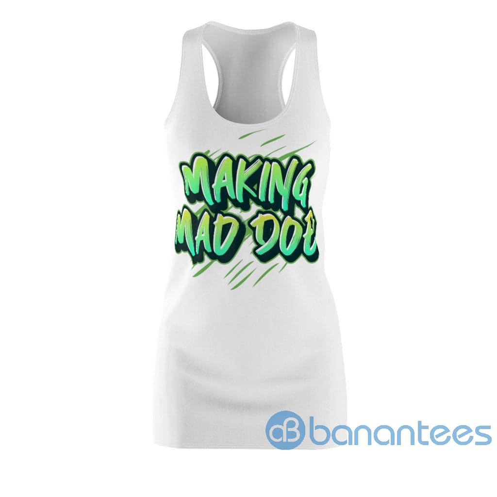 green-making-mad-doe-white-racerback-dress-for-women-2-uXuzK.jpg Green Making Mad Doe' White Racerback Dress For Women Product Photo