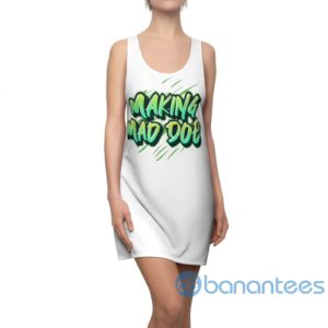 green making mad doe white racerback dress for women 4 i3adx 300x300 image Green Making Mad Doe' White Racerback Dress For Women Product Photo