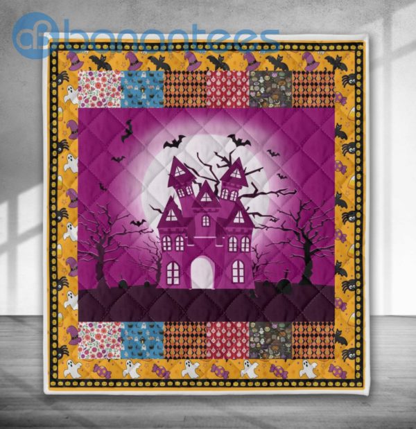 Halloween Cartoon Pattern Quilt Blanket Quilt Product Photo