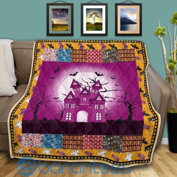Halloween Cartoon Pattern Quilt Blanket Quilt Product Photo