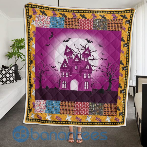 Halloween Cartoon Pattern Quilt Blanket Quilt Product Photo