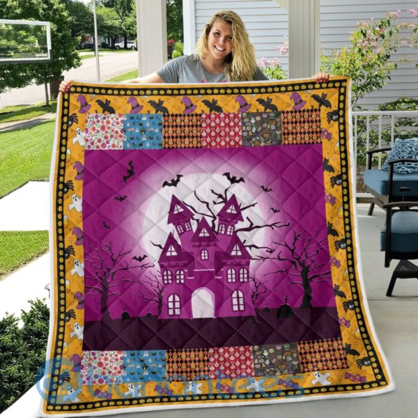 Halloween Cartoon Pattern Quilt Blanket Quilt Product Photo