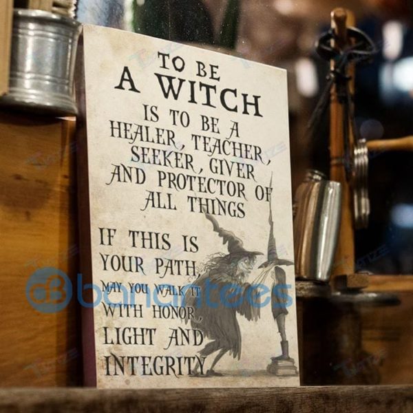 Halloween To Be A Witch Is To Be A Healer Witch Wall Art Print Poster Product Photo