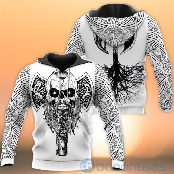 Hammer Tree Axe Viking Hoodie All Over Printed 3D Hoodie Product Photo