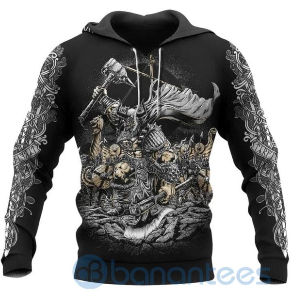 Hammer Viking Warrior Viking Hoodie All Over Printed 3D Hoodie Product Photo