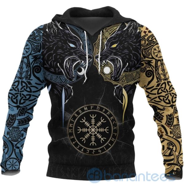 Hati And Skoll Viking All Over Printed 3D Hoodie Product Photo