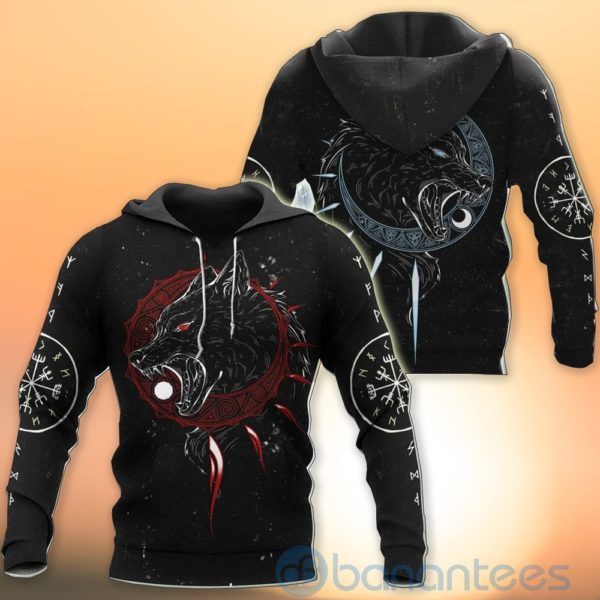 Hati And Skoll Viking Hoodie All Over Printed 3D Hoodie Product Photo