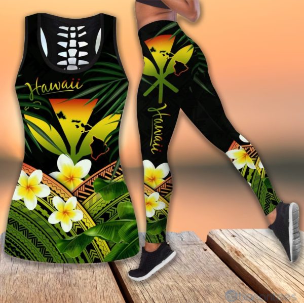 Hawaii Tank Top Legging Set Outfit Product Photo