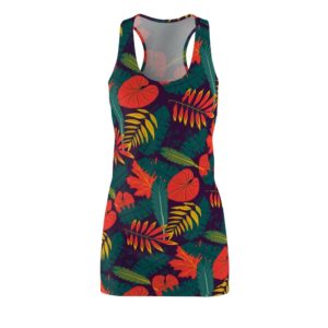 hawaiian tropical leaves and flowers pattern racerback dress for women 4 IoNey 300x300 image Hawaiian Tropical Leaves And Flowers Pattern Racerback Dress For Women Product Photo