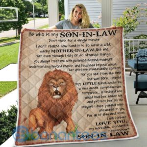 He Who Is My Son In Law Lion Quilt Blanket Product Photo