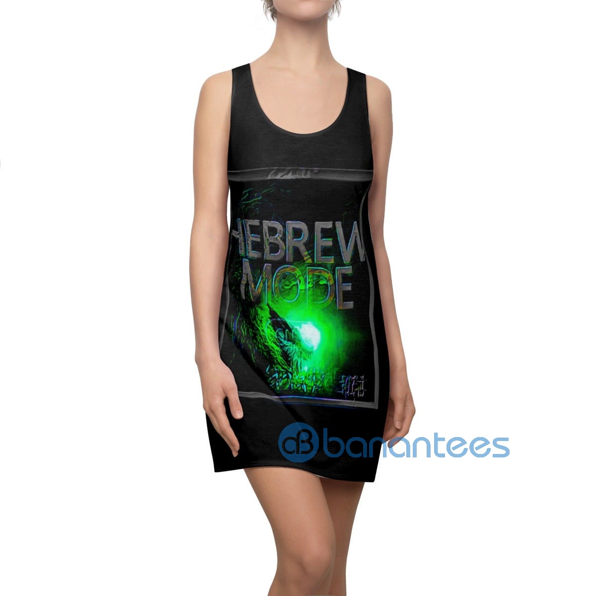 hebrew-mode-black-racerback-dress-for-women-1-Ko7dS.jpg Hebrew Mode Black Racerback Dress For Women Product Photo