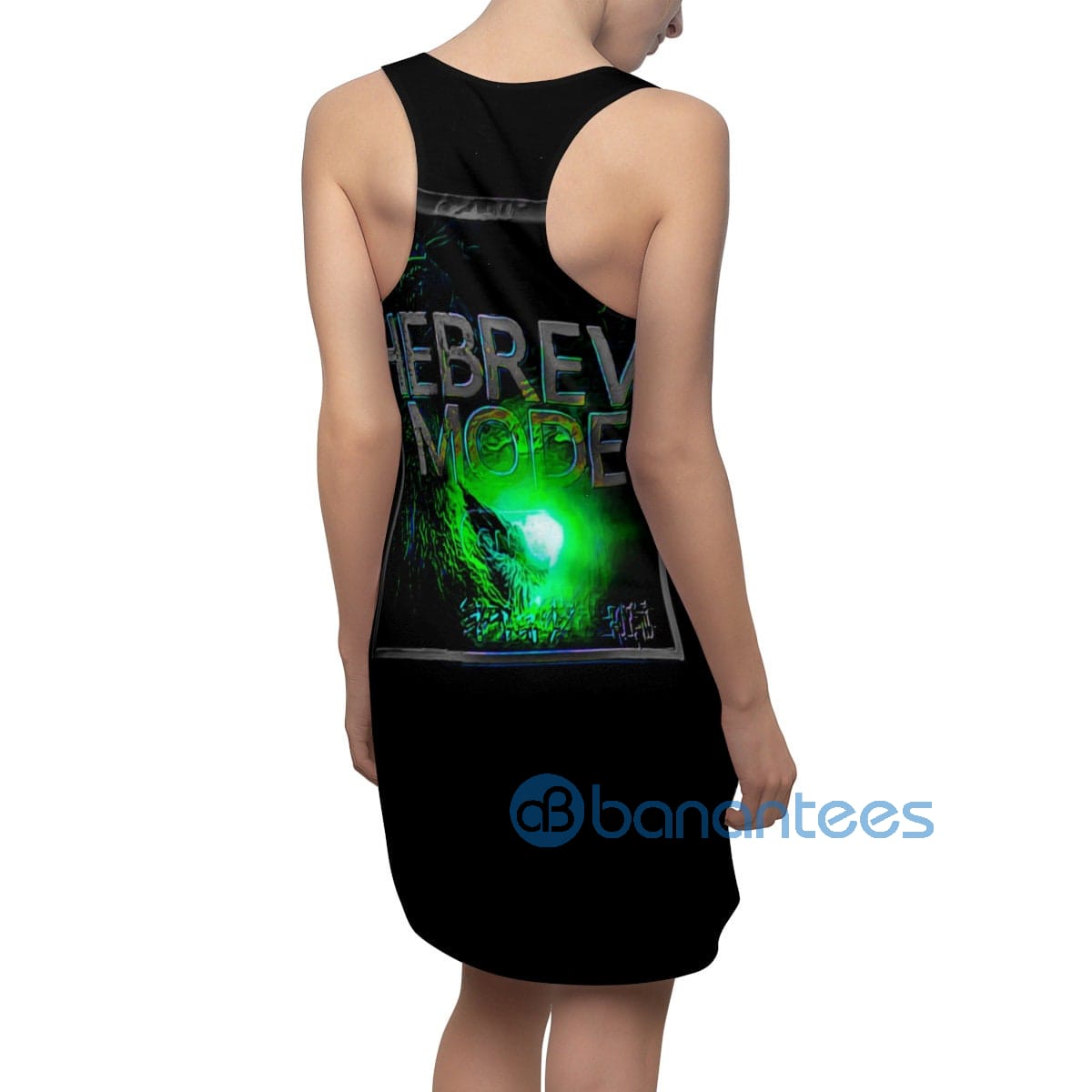 hebrew-mode-black-racerback-dress-for-women-2-fFkOc.jpg Hebrew Mode Black Racerback Dress For Women Product Photo