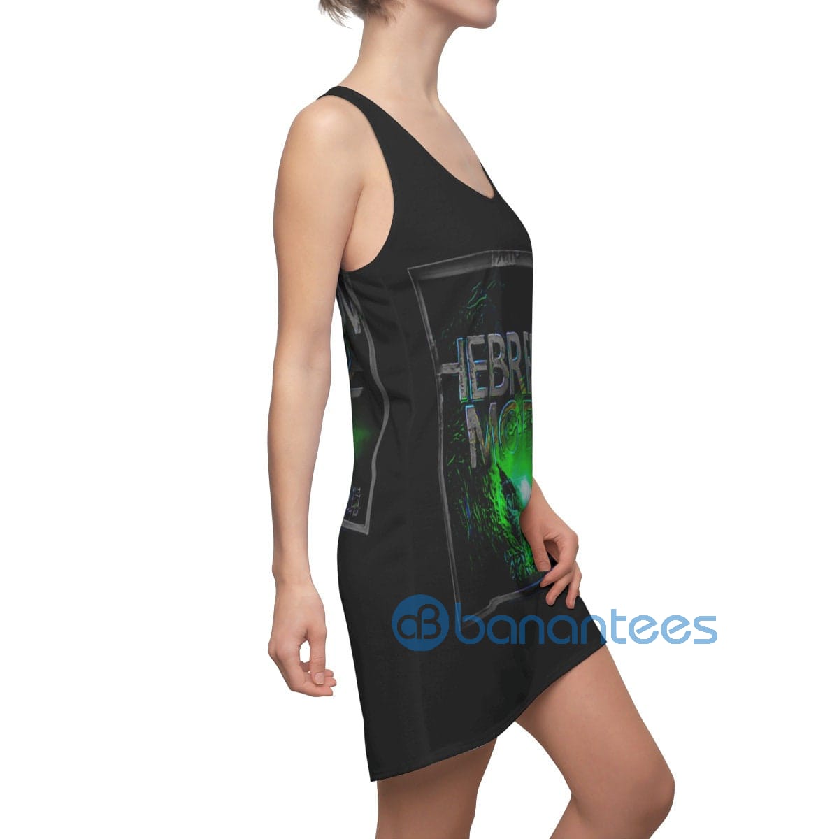 hebrew-mode-black-racerback-dress-for-women-7-5YJZW.jpg Hebrew Mode Black Racerback Dress For Women Product Photo