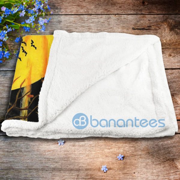 Hello My Darkness Halloween Sherpa Blanket Product Photo