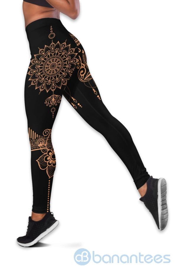 Henna Garden Yoga Meditation Hollow Tank And Legging Outfit Product Photo