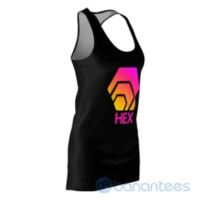HEX Logo Simple Design Black Racerback Dress For Women Product Photo