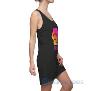 HEX Logo Simple Design Black Racerback Dress For Women Product Photo