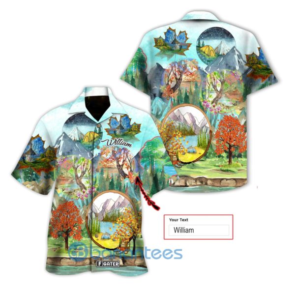 Hiking Shirt Let's Go Hiking Custom Hawaiian Shirt Summer Hawaiian Product Photo
