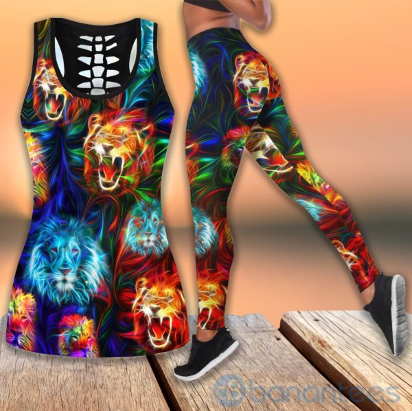 Hippe Lion Tank Top Legging Set Outfit Product Photo