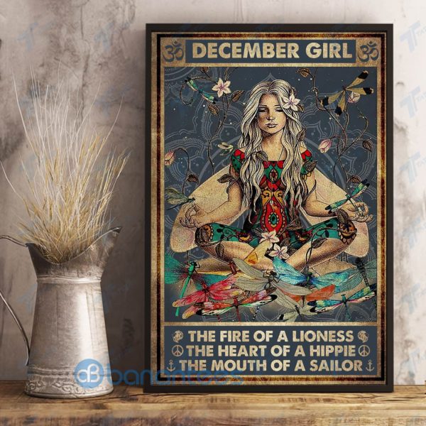 Hippie December Girl The Fire Of A Lioness Wall Art Print Poster Product Photo