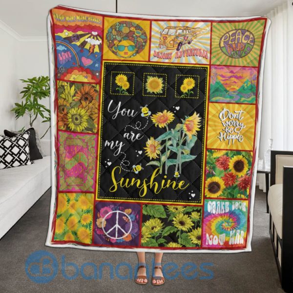 Hippie Hippy Design Quilt Blanket Product Photo