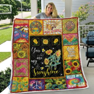 Hippie Hippy Design Quilt Blanket Product Photo