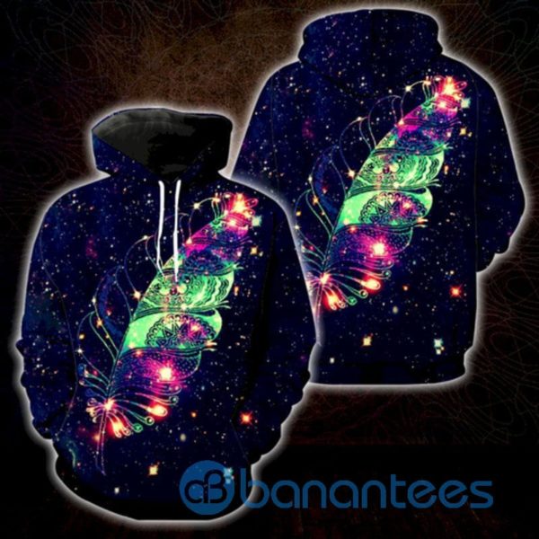 Hippie Mandala Feather Custom All Over Print 3D Hoodie Product Photo