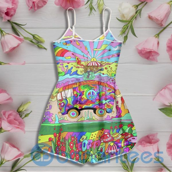 Hippie Psychedelic Color Pattern Rompers For Women Product Photo