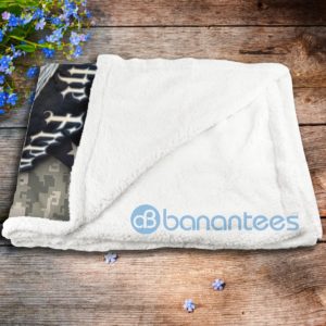 Home Of The Free Army Sherpa Blanket Product Photo