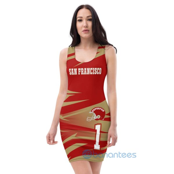 Home Team San Francisco Zig Zag Themed Racerback Racerback Dress Product Photo