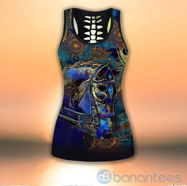 Horse Art Tank Top Legging Set Outfit Product Photo