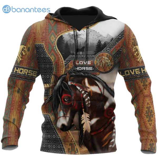 Horse Gifts Native Horse All Over Print Hoodie Product Photo