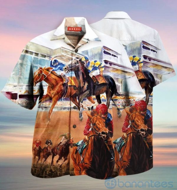 Horse Racing Hawaiian Shirt Product Photo