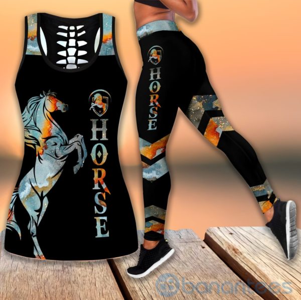 Horse Tank Top Legging Set Outfit Product Photo