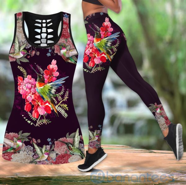 Hummingbirds Faith Hope Love Tank Top Legging Set Outfit Product Photo