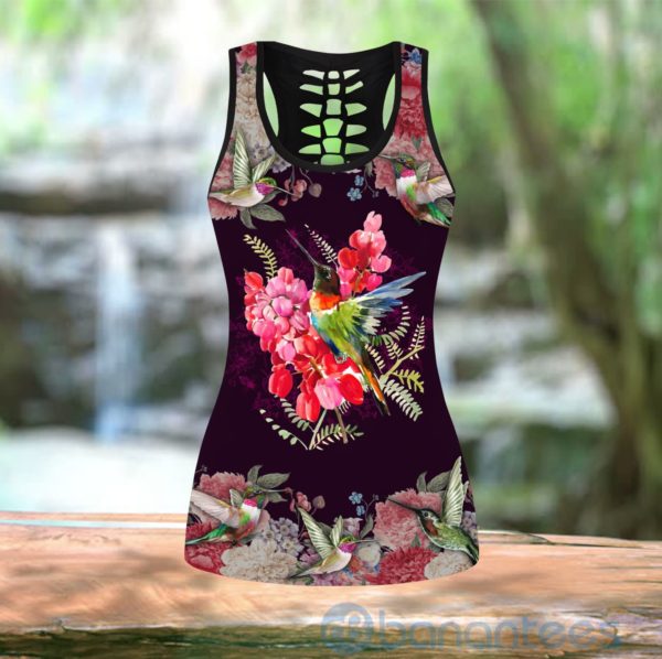 Hummingbirds Faith Hope Love Tank Top Legging Set Outfit Product Photo