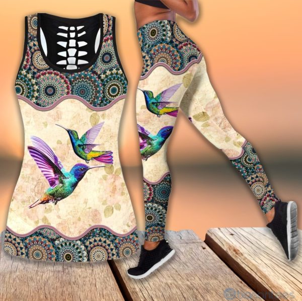 Hummingbirds Tank Top Legging Set Outfit Product Photo