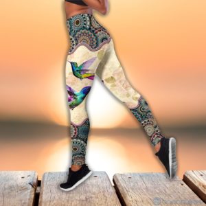 Hummingbirds Tank Top Legging Set Outfit Product Photo