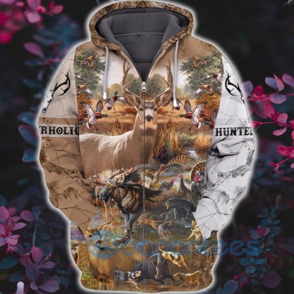 Hunter Holic Mule Deer Hunting All Over Print 3D Hoodie Product Photo