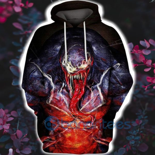 Hyper Realistic Venom Monster All Over Print 3D Hoodie Product Photo