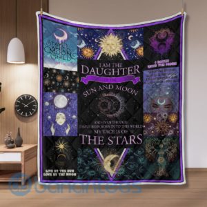 I Am The Daughter Of The Sun And Moon Witch Girl Quilt Blanket Quilt Product Photo