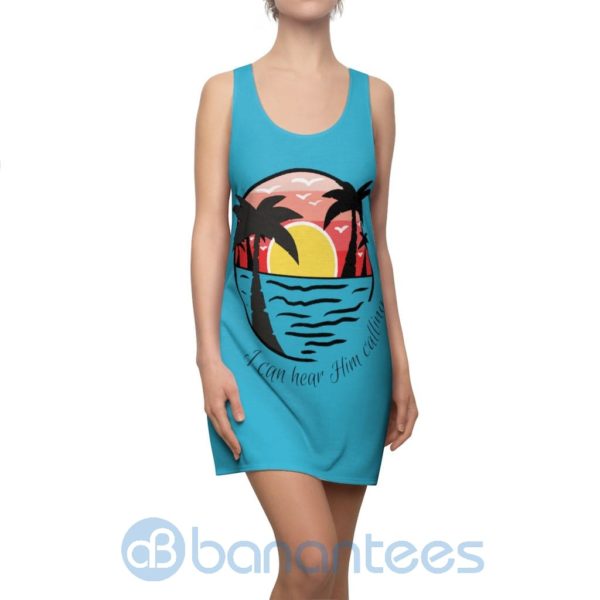 I Can Hear Him Calling Beach Racerback Dress For Women Product Photo