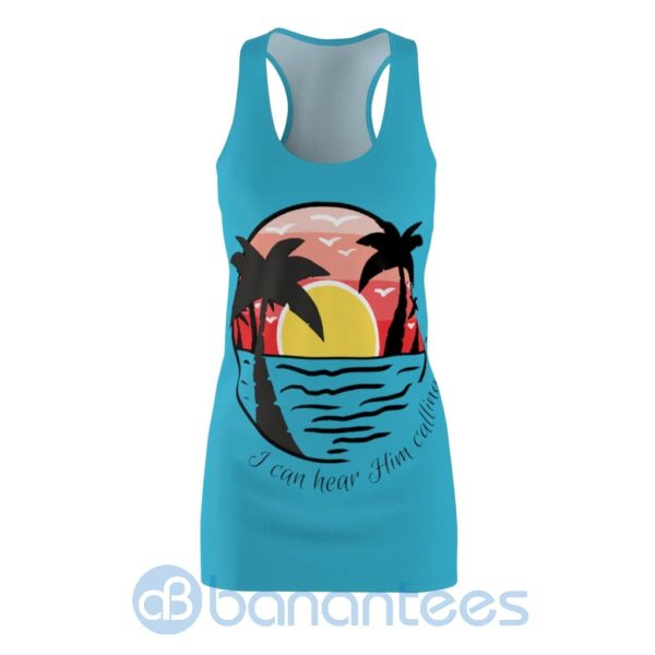 I Can Hear Him Calling Beach Racerback Dress For Women Product Photo