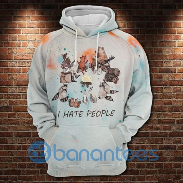 I Hate People Camp Fire Over Print All Over Print 3D Hoodie Product Photo