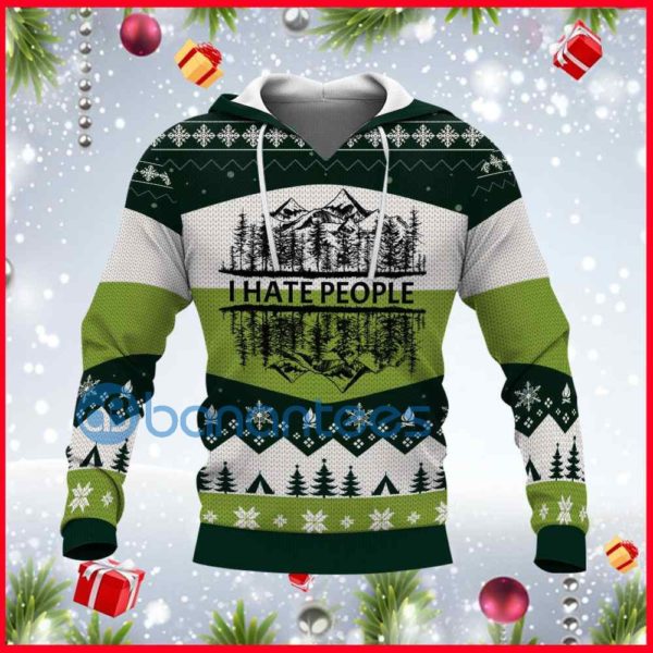 I Hate People Mountain Camping All Over Print 3D Hoodie Product Photo