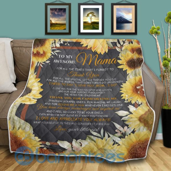 I Love And Appreciate You, Always! Awesome Mama Quilt Blanket Product Photo