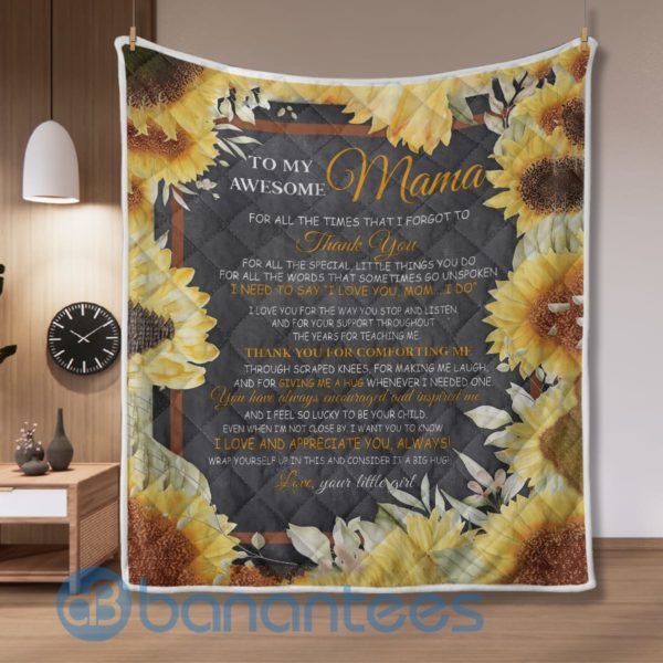 I Love And Appreciate You, Always! Awesome Mama Quilt Blanket Product Photo